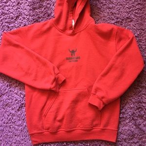Red LV hoodie